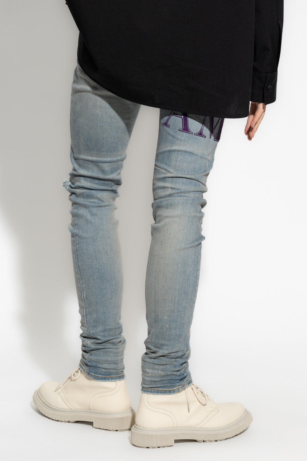 SchaferandweinerShops KR - Blue Distressed skinny jeans SchaferandweinerShops KR - Blue Distressed skinny jeans